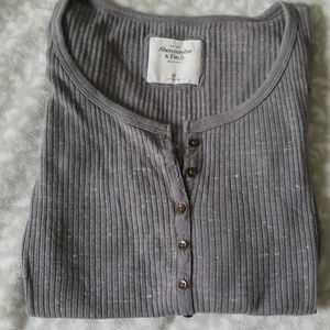 Long sleeve Henley slim fit shirt